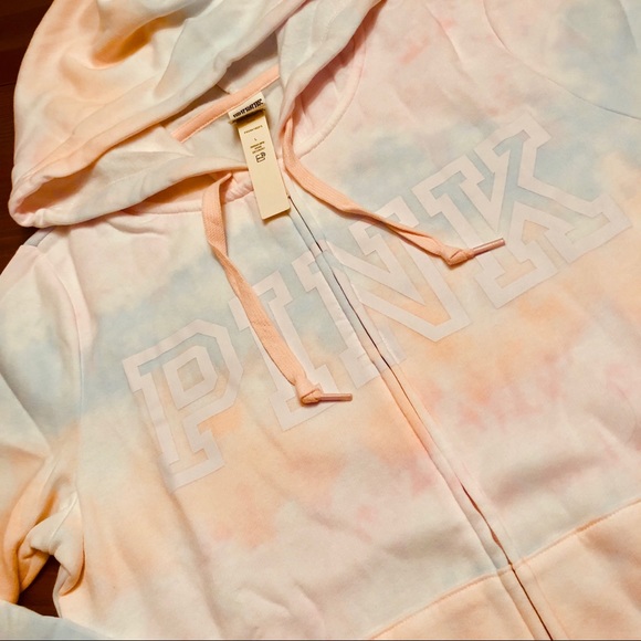 NEW!! VS PINK tie dye everyday lounge hoodie! - Picture 5 of 9